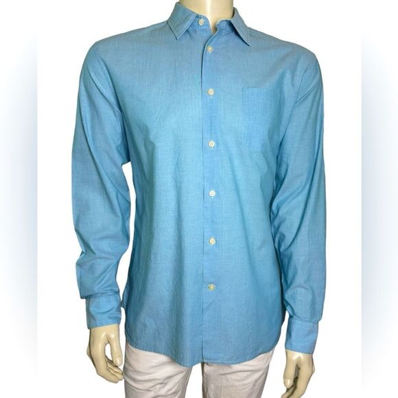 John Varvados USA L/S Casual Men’s Button Down Gently Pre-Loved Condition Sz L - Picture 1 of 9
